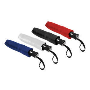 TX-044, Paraguas pongee automatico fabricado en poliester, con 8 varillas y funda, colores: azul, rojo, negro y blanco
