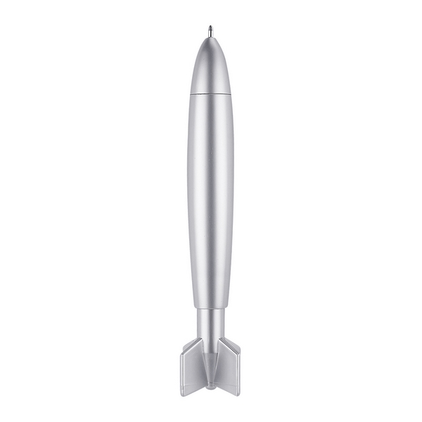 SH 1710, BOLÍGRAFO ROCKET. Bolígrafo de plástico en forma de cohete con mecanismo pulsador.
