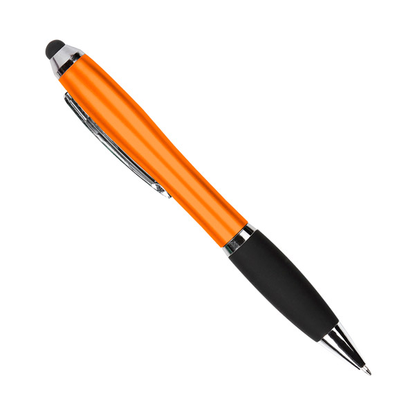 BL-070, Boligrafo con grip y touch, con tinta negra colores: rojo, azul, blanco, naranja, morado, verde, plata y negro