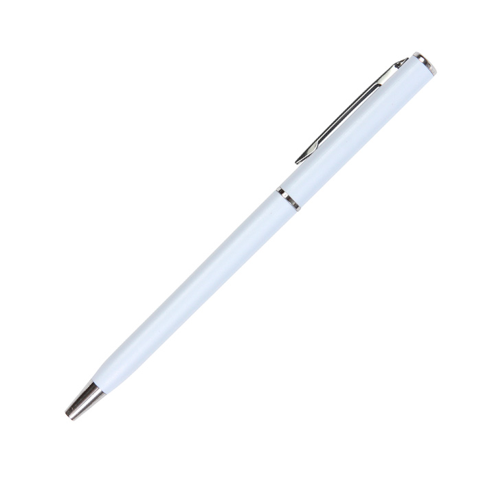 BL-160, Bolígrafo con barril de plástico ABS, con mecanismo twist, detalles en plástico cromado en clip y punta. Tinta de escritura negra.