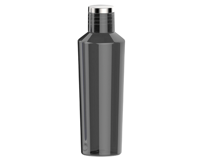 A2466, Cilindro de plastico libre de BPA, con tapa de rosca la cual cuenta con un detalle en cromo plateado. CAP. 800 ml.*BPA FREE.