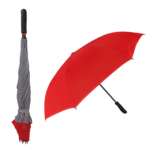 PM-06, Paraguas reversible de 8 gajos con sistema de apertura y cierre automático, incluye funda.