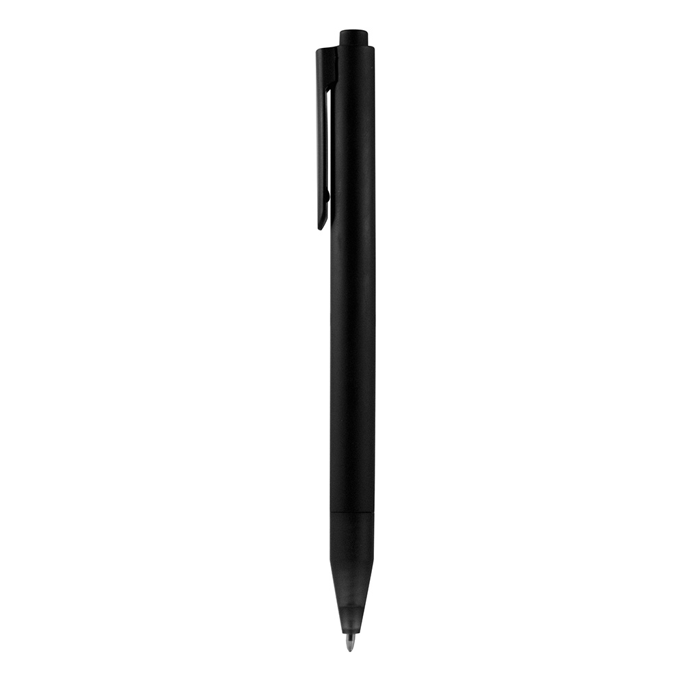 11129, Bolígrafo plástico con mecanismo retráctil, terminado soft touch y tinta de baja viscosidad.